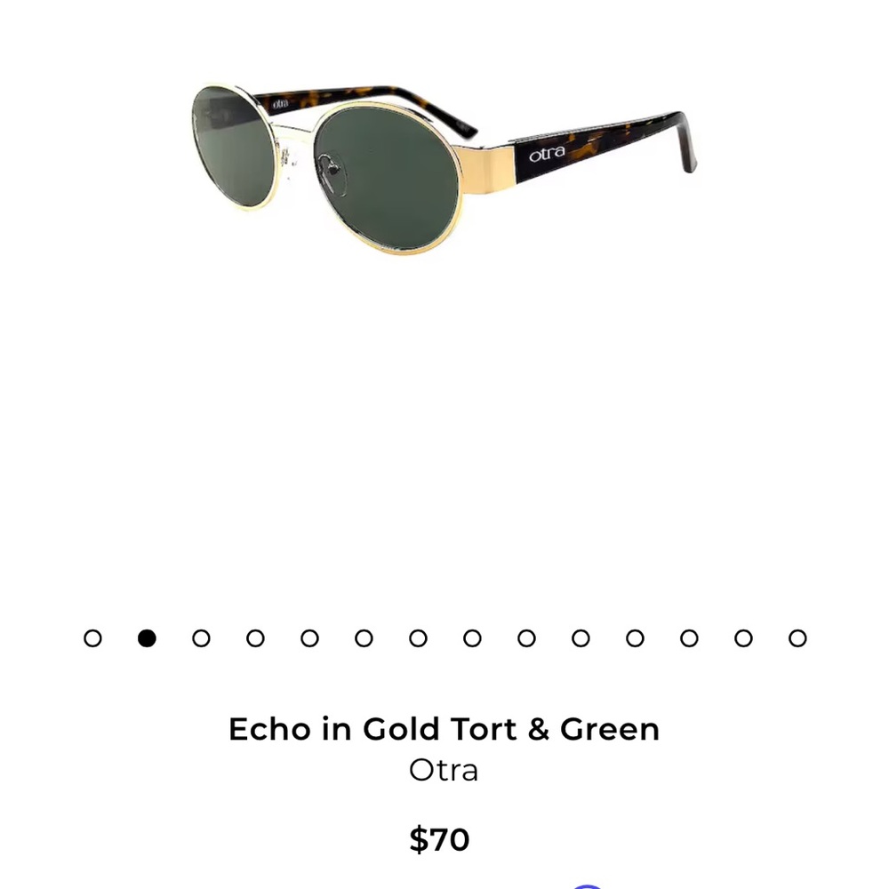 OTRA Round Sunglasses with Case